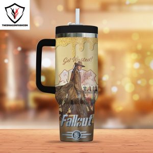 Get Wasted Fallcut Tumbler With Handle And Straw