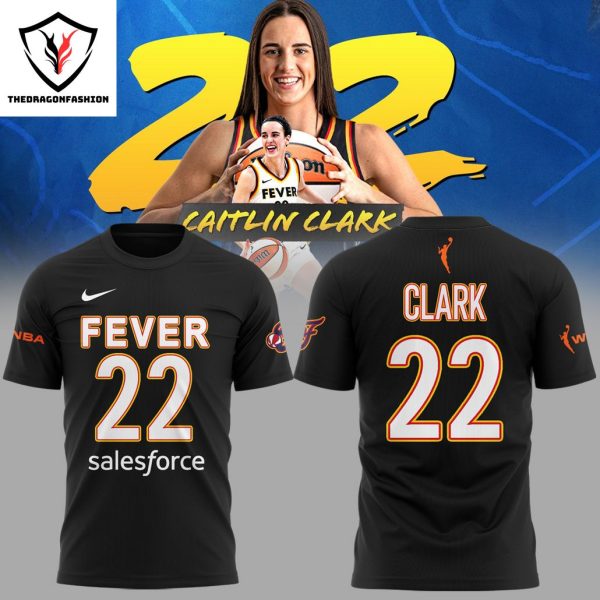 Fever 22 Caitlin Clark Iowa Hawkeyes Design Black 3D T-Shirt