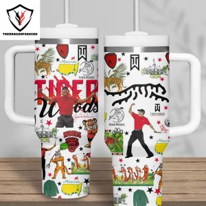 Tiger Woods Masters Tumbler With Handle And Straw