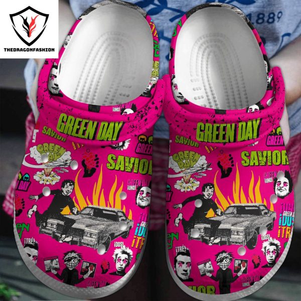 Green Day Saviors Studio Special Design Pink Crocs