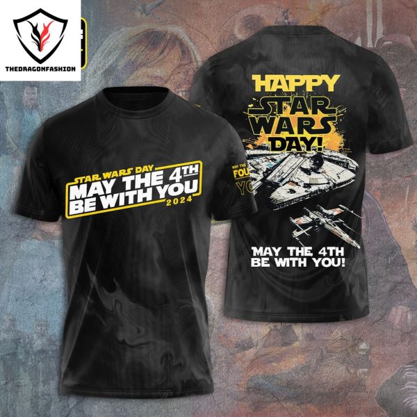 Happy Star Wars Day May The 4th Be With You 2024 Design 3D T-Shirt