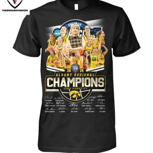 Iowa Hawkeyes 2024 Albany Regional Champions Signature T-Shirt