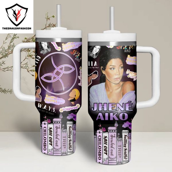 Jhene Aiko WAYS Wht Arent You Smiling Tumbler With Handle And Straw