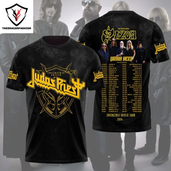 Judas Priest Invincible Shield Tour 2024 3D T-Shirt