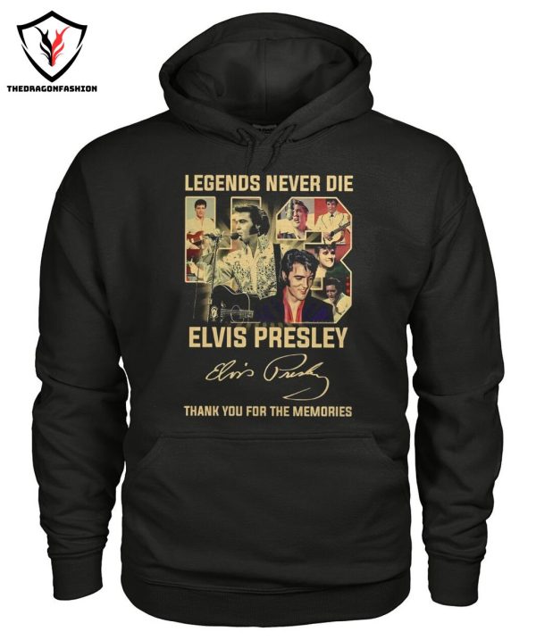 Legends Never Die Elvis Presley Signature Thank You For The Memories T-Shirt