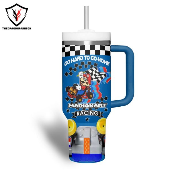 Mario Kart Winner Never Give Up Go Hand To Go Home Racing Tumbler With Handle And Straw