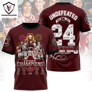 South Carolina Gamecocks National Champions Signature Special 3D T-Shirt