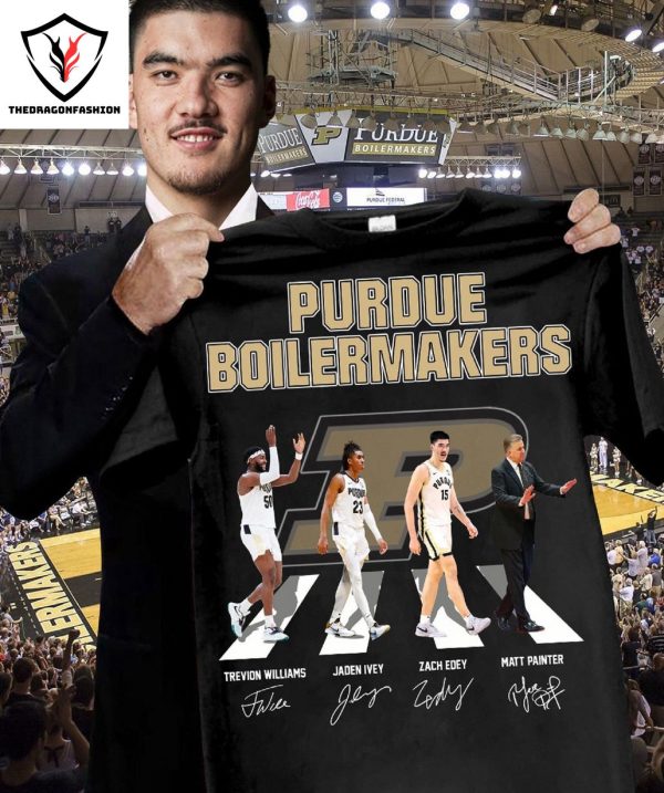 Purdue Boilermakers Men Basketball Signature T-Shirt