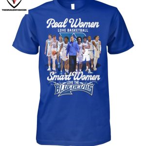 Real Women Love Basketball Smart Women Love The Duke Blue Devils T-Shirt