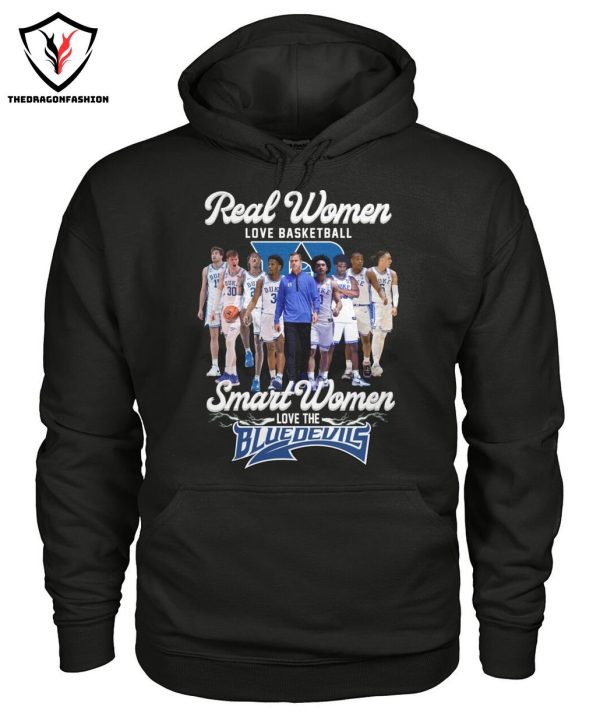 Real Women Love Basketball Smart Women Love The Duke Blue Devils T-Shirt