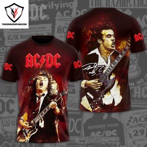 AC DC Angus Young Signature 3D T-Shirt