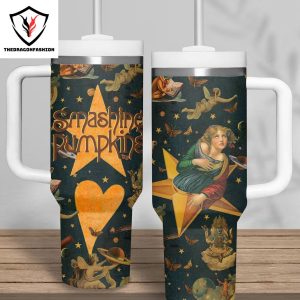 The Smashing Pumpkins Design Tumbler With Handle And Straw