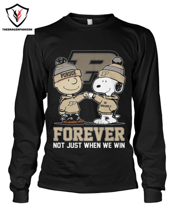 Snoopy Purdue Boilermakers Forever Not Just When We Win T-Shirt