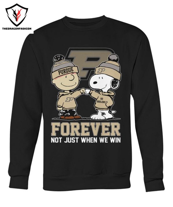 Snoopy Purdue Boilermakers Forever Not Just When We Win T-Shirt