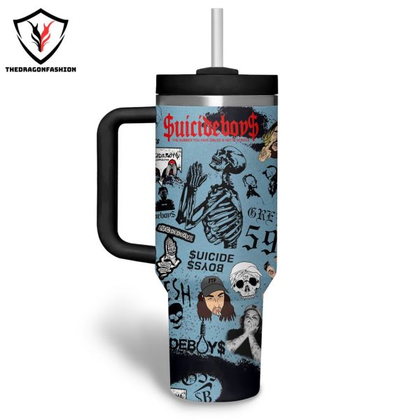 Suicideboys I Want To Die In New Orleans Tumbler With Handle And Straw