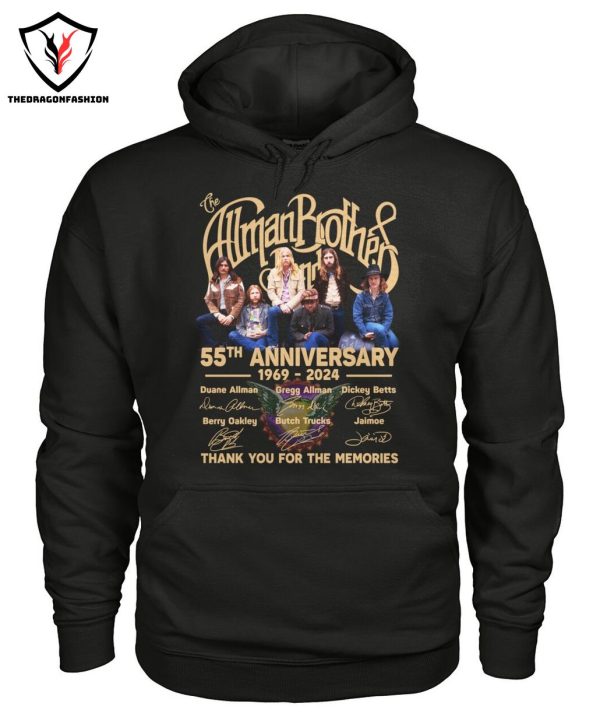 The Allman Brothers Band 55th Anniversary 1969-2024 Signature Thank You For The Memories T-Shirt