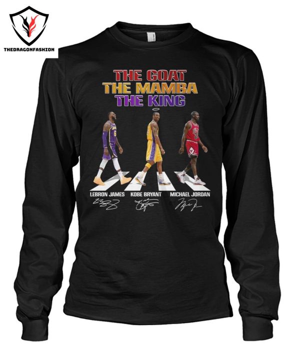 The Goat The Mamba The King Lebron James – Kobe Bryant – Michael Jordan Signature T-Shirt