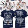 Back To Back NCAA Men Basketball National Champions UConn Huskies 3D T-Shirt