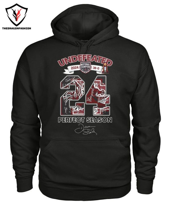 Undefeated 2024 Perfect Season Signature South Carolina Gamecocks T-Shirt