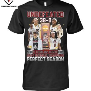 Undefeated 38-0 South Carolina Gamecock 2024 National Champions Perfect Season T-Shirt