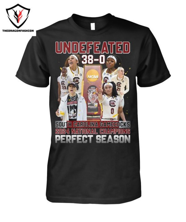 Undefeated 38-0 South Carolina Gamecock 2024 National Champions Perfect Season T-Shirt