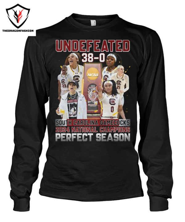 Undefeated 38-0 South Carolina Gamecock 2024 National Champions Perfect Season T-Shirt