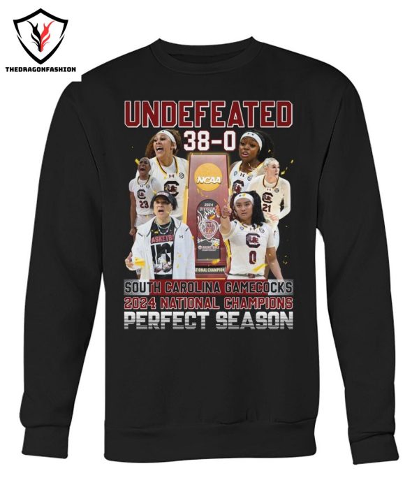 Undefeated 38-0 South Carolina Gamecock 2024 National Champions Perfect Season T-Shirt