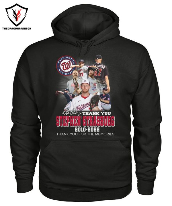 Washington Nationals Thank You Stephen Strasburg 2010-2022 Thank You For The Memories T-Shirt