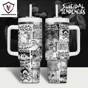 Suicidal Tendencies Friday Tumbler With Handle And Straw