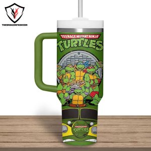 Personalized Teenage Mutant Ninja Turtles Tumbler With Handle And Straw