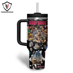 The Sopranos Bada Bing Tumbler With Handle And Straw