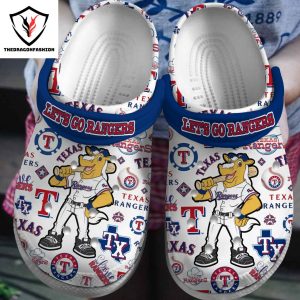 Texas Rangers Lets Go Rangers Crocs