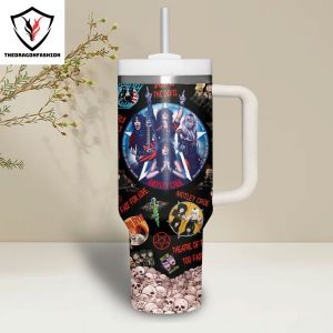 Motley Crue Theatre Of Pain Tumbler With Handle And Straw