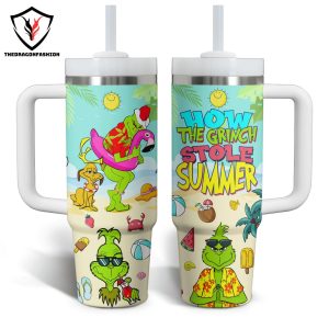 How The GrinchStole Summer Tumbler With Handle And Straw