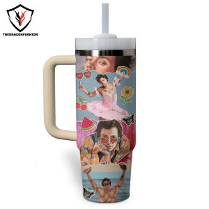 Harry Styles Tumbler With Handle And Straw