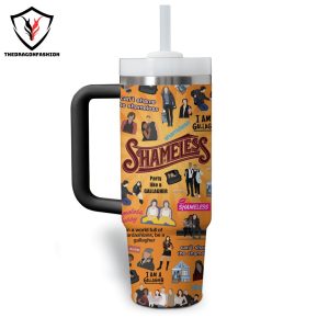 Shameless Beware Of Gallagher Tumbler With Handle And Straw