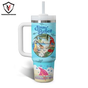 Jimmy Buffett Margarittaville 5 Clock Sunshine State Tumbler With Handle And Straw