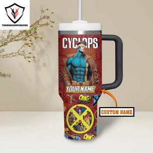 Personalized X-Men 97 Cyckops Tumbler With Handle And Straw