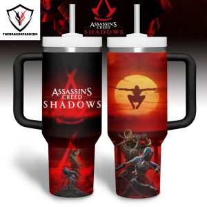 Assassin S Creed Shadows Tumbler With Handle And Straw