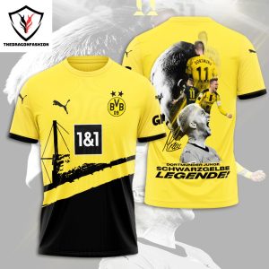 Dortmunder Junge Schwarzgelbe Legende Signature 3D T-Shirt