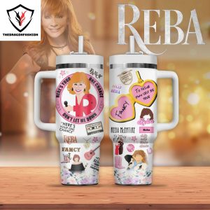 Reba Fancy Dont Let Me Down Tumbler With Handle And Straw