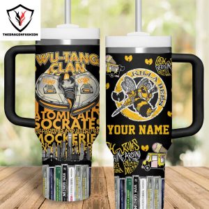 Personalized Wu-Tang Clan Tumbler With Handle And Straw