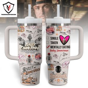 Bailey Zimmerman Religiously The Tour Tumbler With Handle And Straw