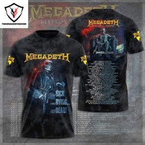 Megadeth The Sick The Dying And The Dead Design 3D T-Shirt