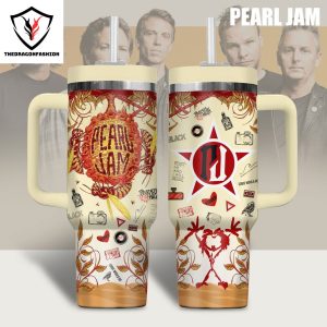 Pearl Jam Tumbler With Handle And Straw