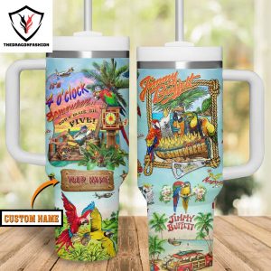 Jimmy Buffett 5 O Clock – Sunshine State Tumbler With Handle And Straw