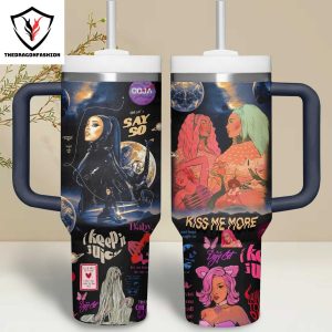 Doja Cat Kiss Me More Tumbler With Handle And Straw