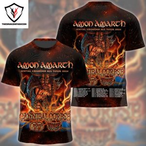 Amon Amarth Metal Crushes All Tour 3D T-Shirt