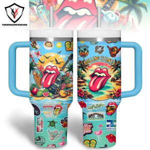 Rolling Stones Here Comes Sun Tumbler With Handle And Straw