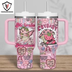 Melanie Martinez Cry Baby Tumbler With Handle And Straw